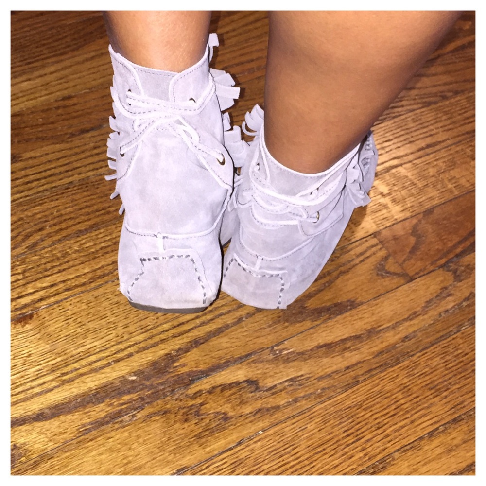 J-Crew fringed moccasin‎ booties - Picture 2 of 4